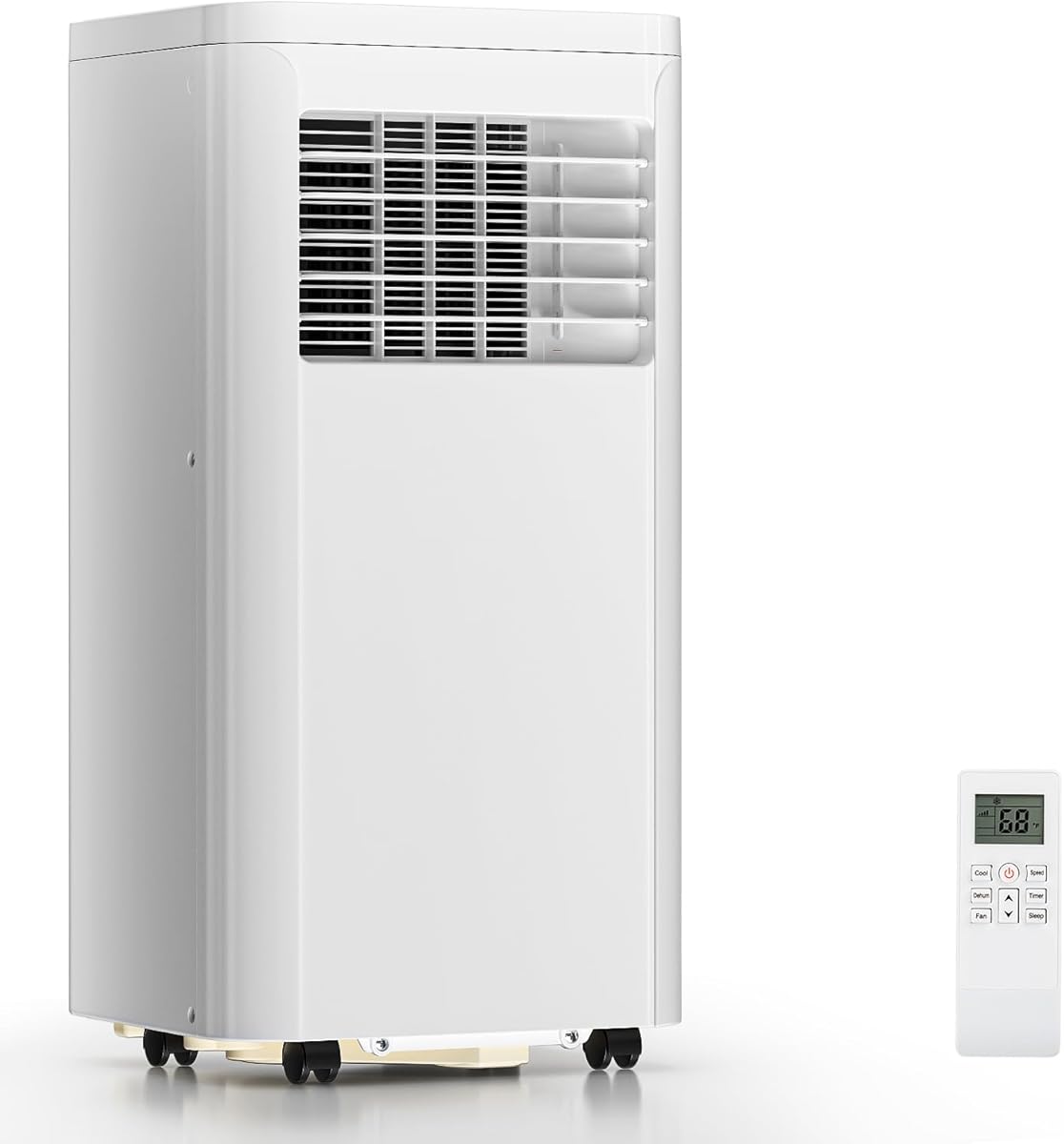 ZAFRO Portable Air Conditioners, 10000 BTU, 3 in 1 Portable AC Unit with Window Kits, Fan & Dehumidifier Modes, Cools up to 450 Sq.Ft, LED Display/Remote Control, 24H Timer for Living Room, Bedroom