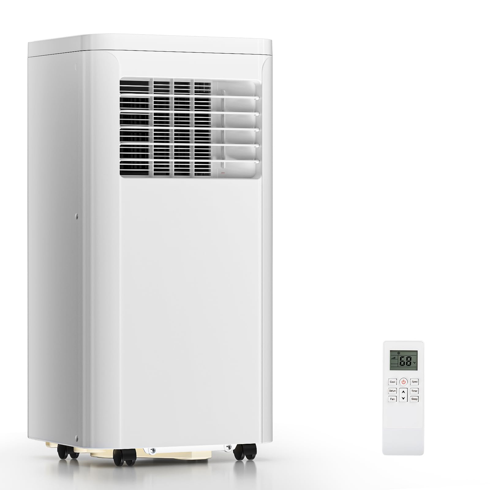 ZAFRO Portable Air Conditioners, 10000 BTU, 3 in 1 Portable AC Unit with Window Kits, Fan & Dehumidifier Modes, Cools up to 450 Sq.Ft, LED Display/Remote Control, 24H Timer for Living Room, BedroomGlobal Recycled StandardGlobal Recycled StandardGlobal Recycled Standard
