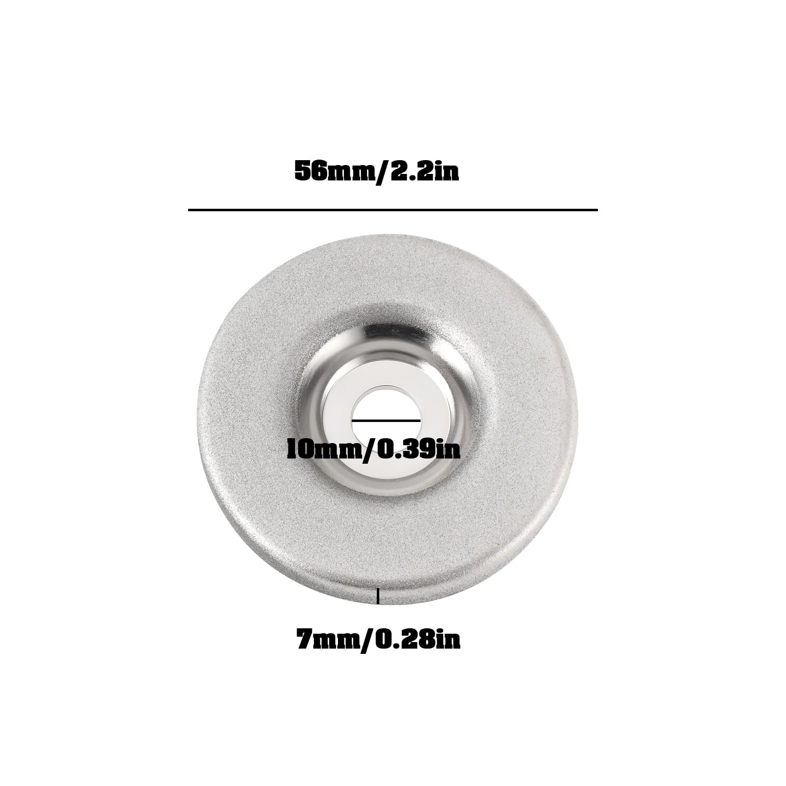 OTOTEC 2Pcs 56mm Diamond Grinding Wheel Suitable for Grinding Glass Stainless Steel Drill Bits (320 Grit) - Image 4