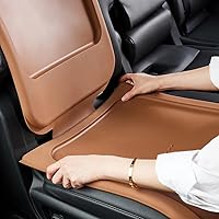 Vista 9 de Siliguard - Protector de asiento de automóvil para asientos de cuero, sin muescas y agarre antideslizante, funda de asiento impermeable, alfombrilla