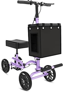 Lightweight Knee Scooter Crutch Alternative, Foldable & Adjustable Knee Scooter for Adults for Foot
