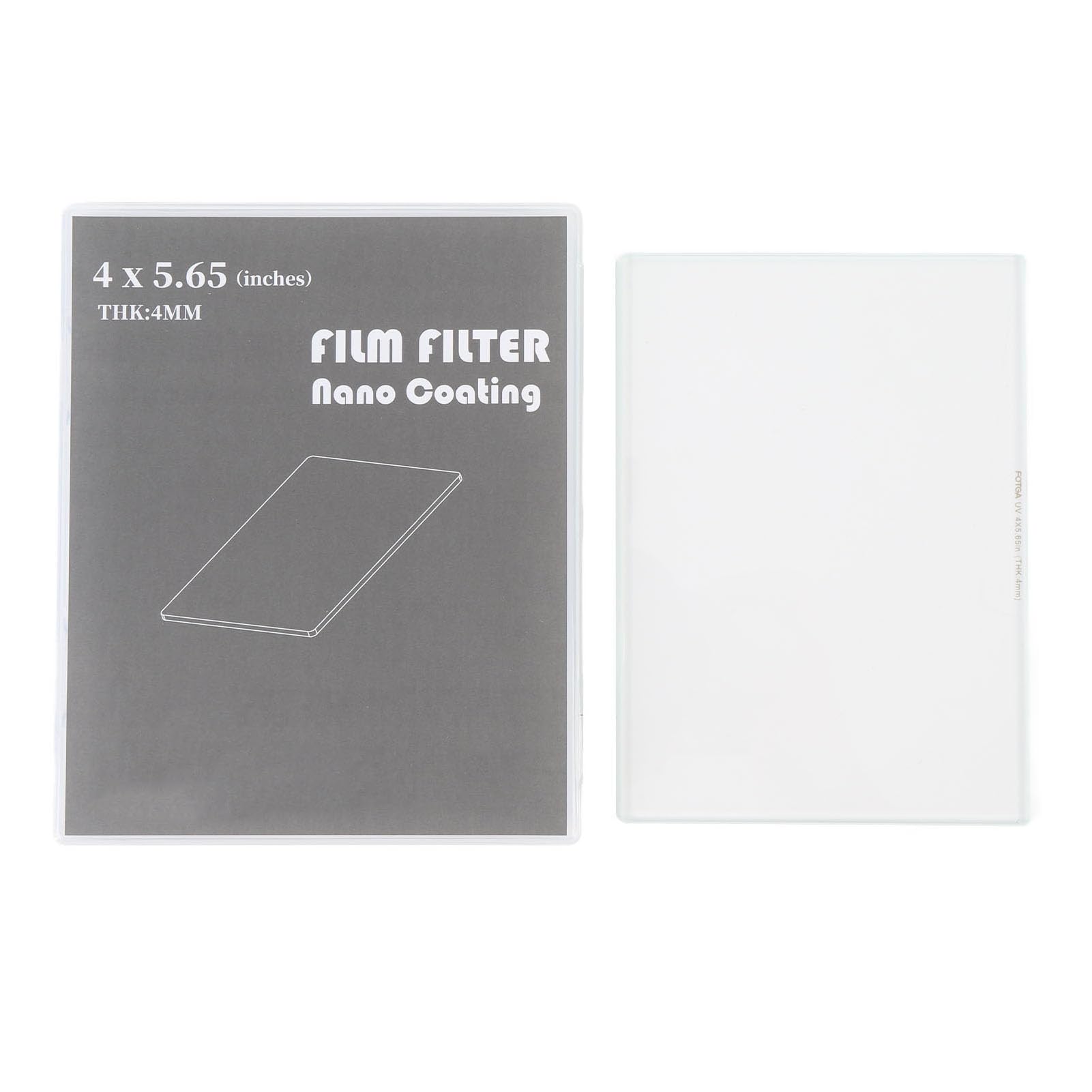 4 X 5,65 Zoll Matte Box Quadratischer UV-Filter, Mehrfach Beschichteter Kino-Neutraldichtefilter, HD-Kinoschutzfilter aus Optischem Glas, Kompatibel mit und Anderen