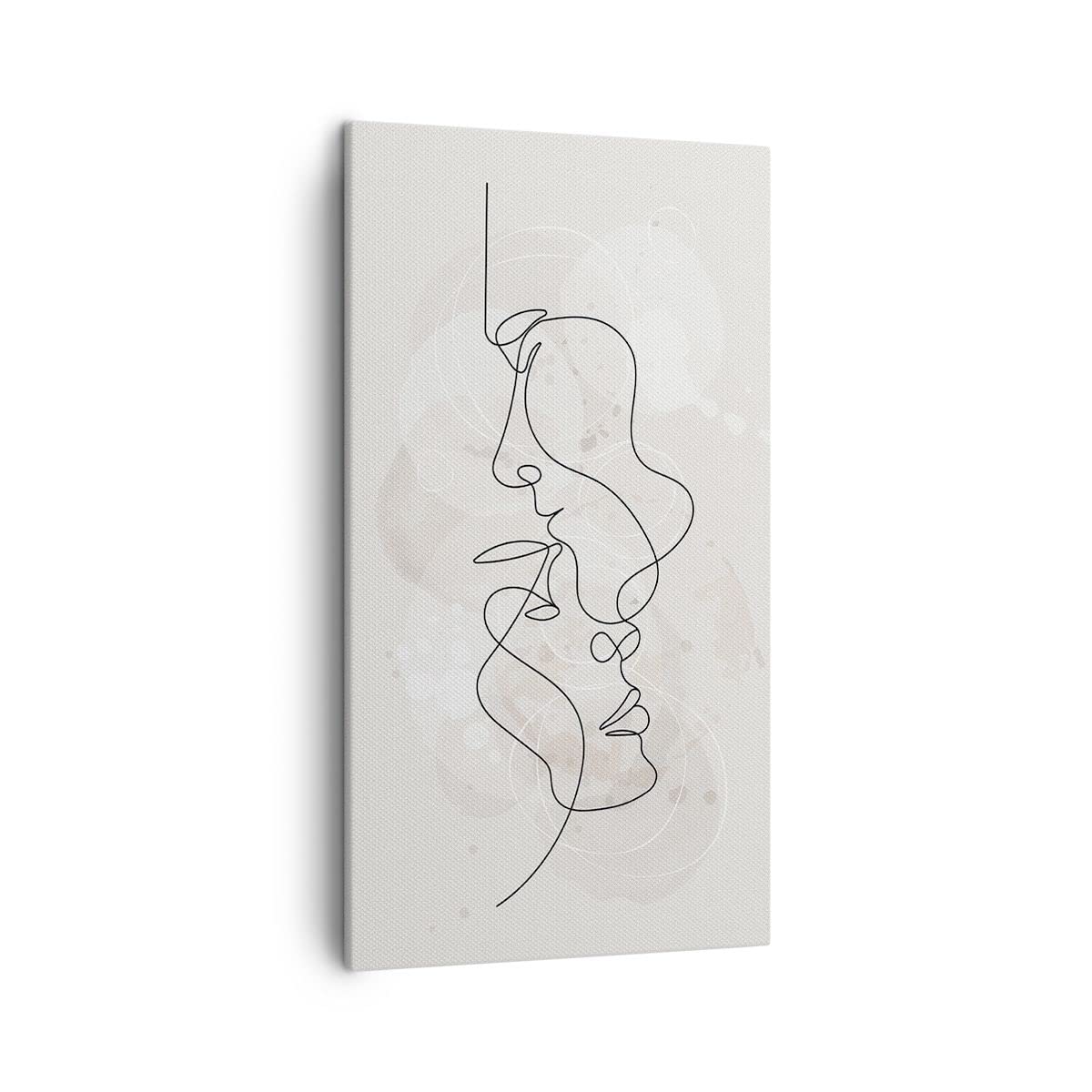 Lienzos decorativos Línea Única Hombre Mujer Cuadro Sobre Lienzo Moderno Vertical 45x80cm Cuadros Decoracion Salon Dormitorio Cocina Cuadros Pared Imágenes Wall Art Prints Decor Canvas PA45x80-4629