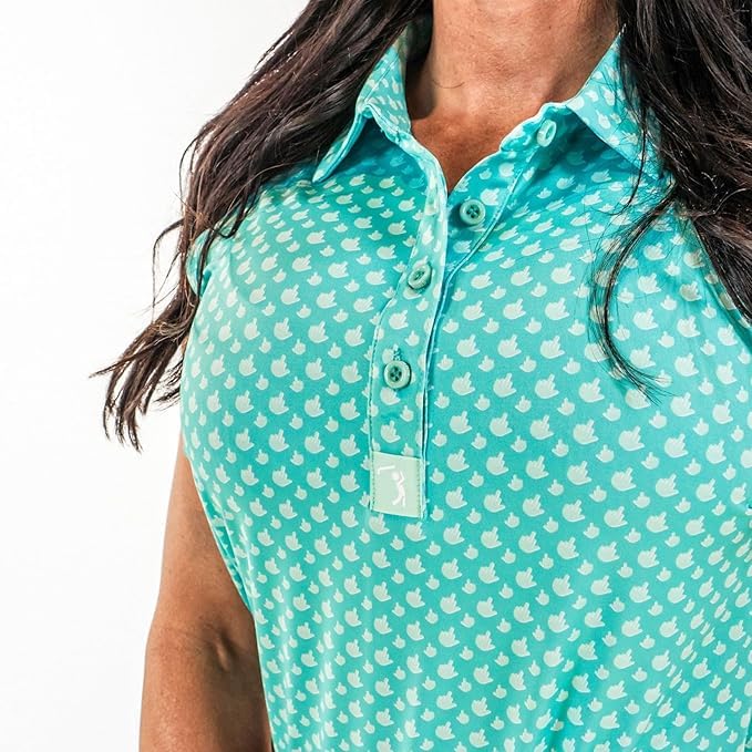 Bogey Bros Funny Golf Shirts for Women - Breathable Women's Golf Polo with No Sleeves - UPF 50, Moisture Wicking, and Tagless2