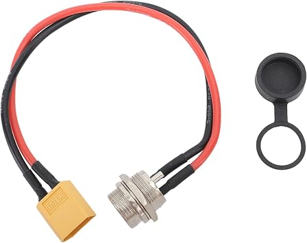 Scooter Charging Port Aluminum Alloy ABS High Sensitivity Charger Replacement 8in Electric Scooters