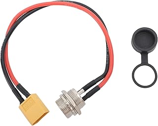 8in Scooter Charging Port Aluminum Alloy ABS Charging Port Lightweight and Easy to Install Professional Manufacturing Replacement