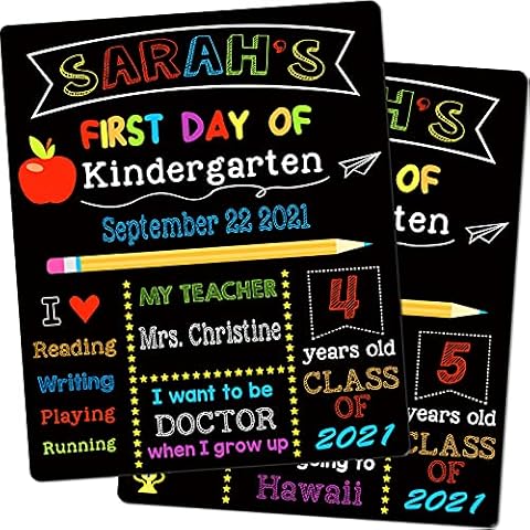 V-Opitos First & Last Day of School Chalkboard Cover