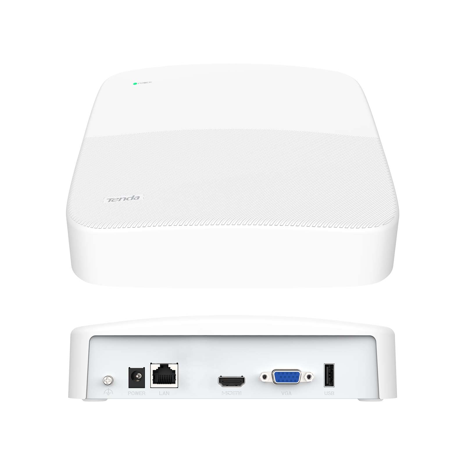 Tenda NVR 8 Canali - Videoregistratore di sorveglianza, Supporto Telecamera 8MP/6MP/5MP/4MP/3MP/1080P/720P/D1, H.265+, HDD(fino a 10TB)/Cloud Storage, Switch PoE/non PoE collegabile, N3L-8H