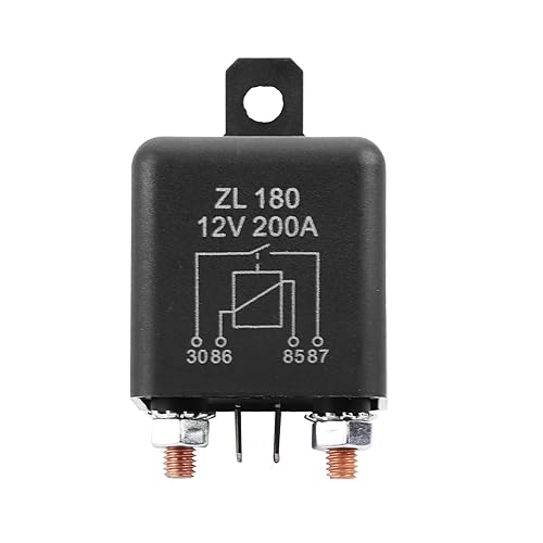Miniatura 5 de Relé de 200 A, relé de arranque de 12 V, interruptor de encendidoapagado, relé de arranque resistente, 4 relés de terminales para camión, barco,