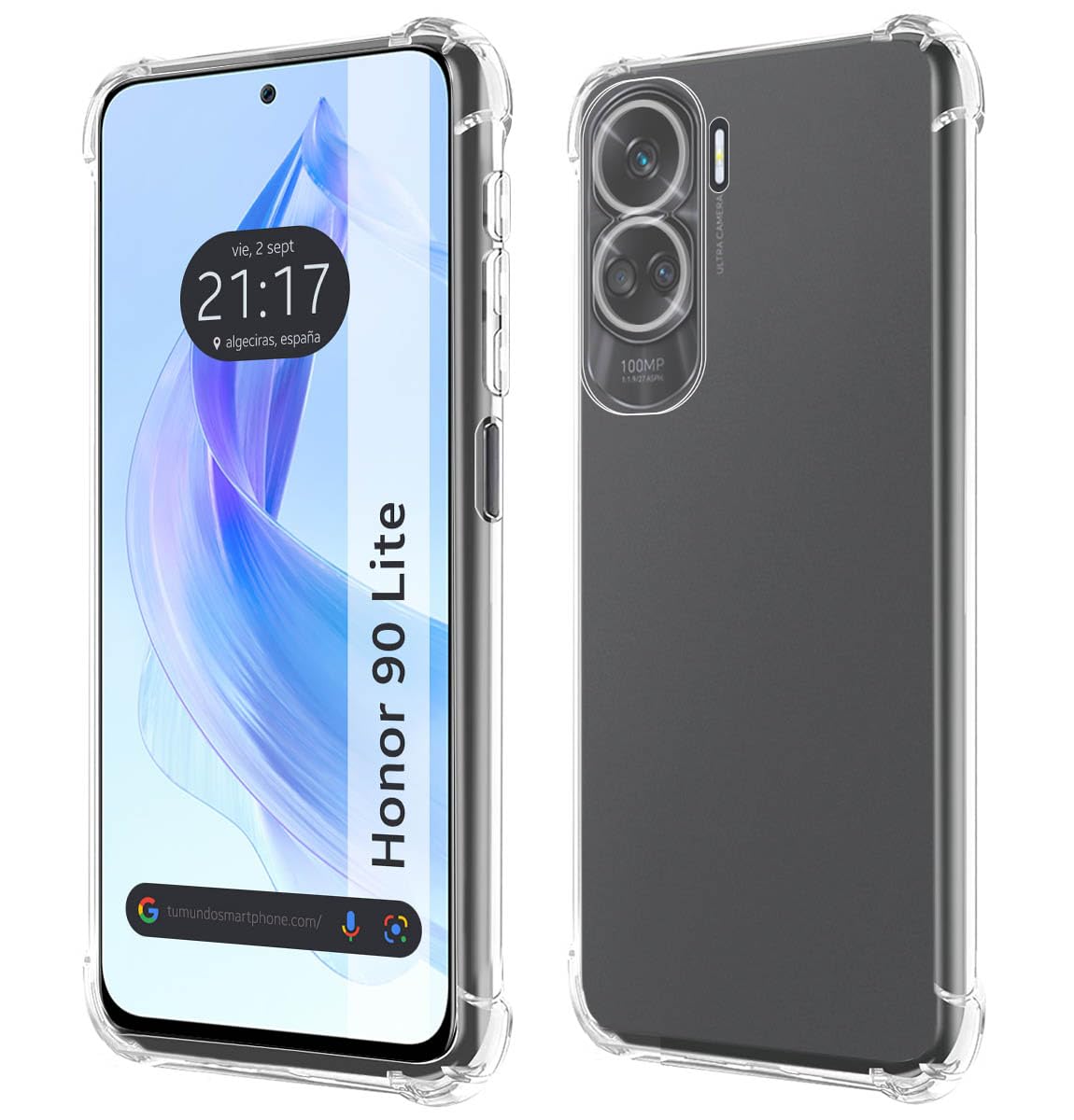 Per Honor 90 lite 5G Custodia,Sottile Chiara IN Silicone Custodia Anti Urti Gel