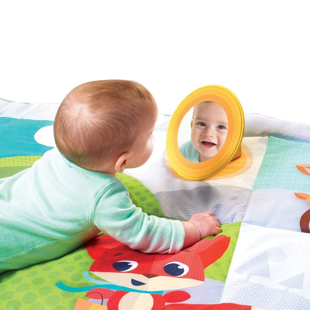 Tiny Love Super Mat, Tappeto Gioco Neonato, Tappeto Sensoriale Bambini XL (150x100 cm), 0+, 9 Attività, Tappeto Morbido Bambini, Specchietto, Gioco del Cucù, Massaggiagengive, Meadow Days