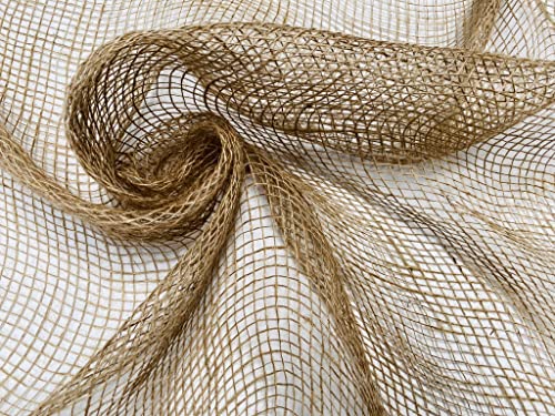 Hessian Scrim Netting Jute Fabric Sacking Material - Fine Natural Burlap Raffia Garden Net - 100cm Wide (3) - Image 4