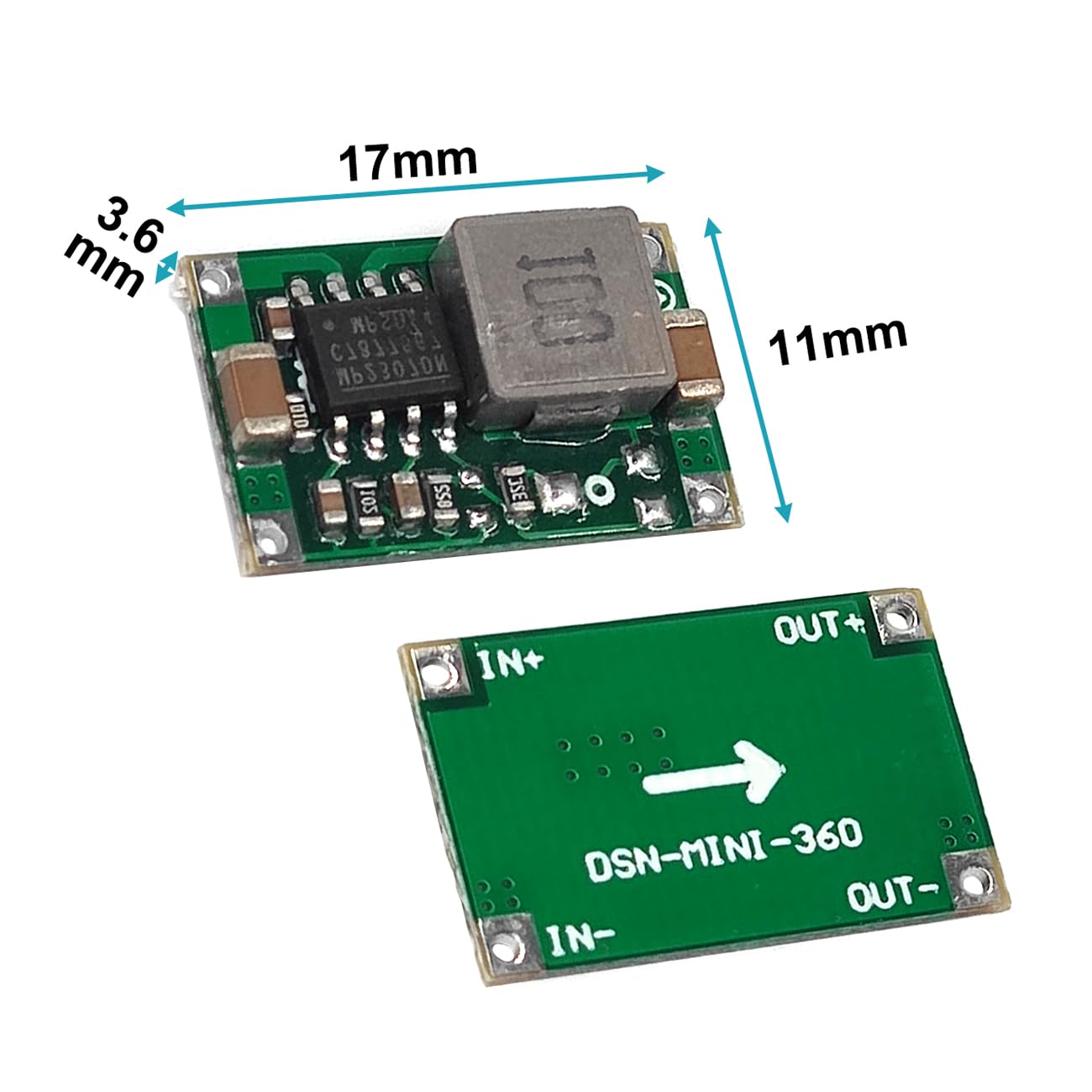 Modulo regolatore MP184EN da 3,3 V, riduttore di tensione da CC a DC 12 V 24 V 5-24 V a 3,3 V 1,5 A, convertitore Buck modulo trasformatore di alimentazione, 10 pezzi