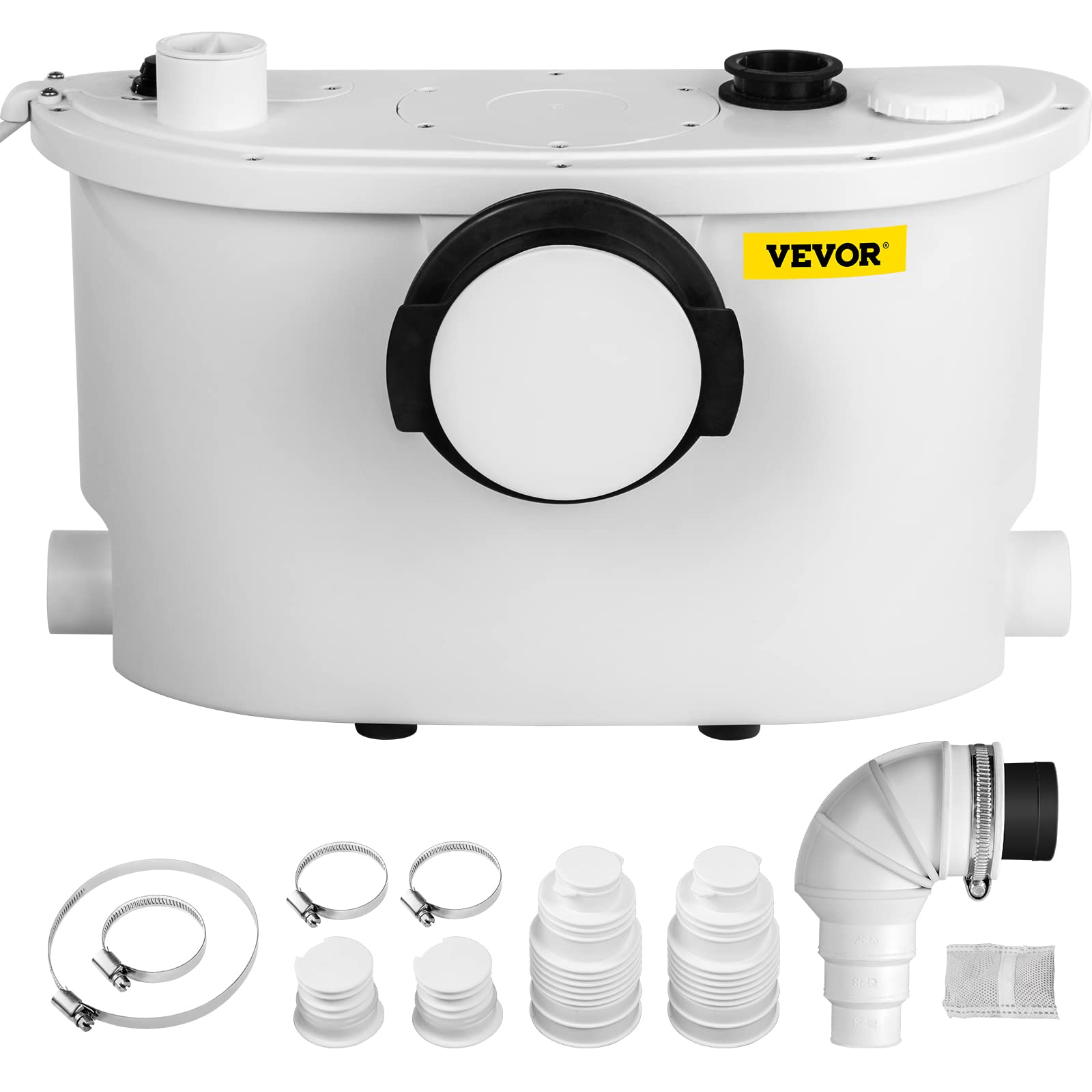 Buy VEVOR Macerator Pump, 400W Macerator Toilet Pump, w/ 4 Water Inlets