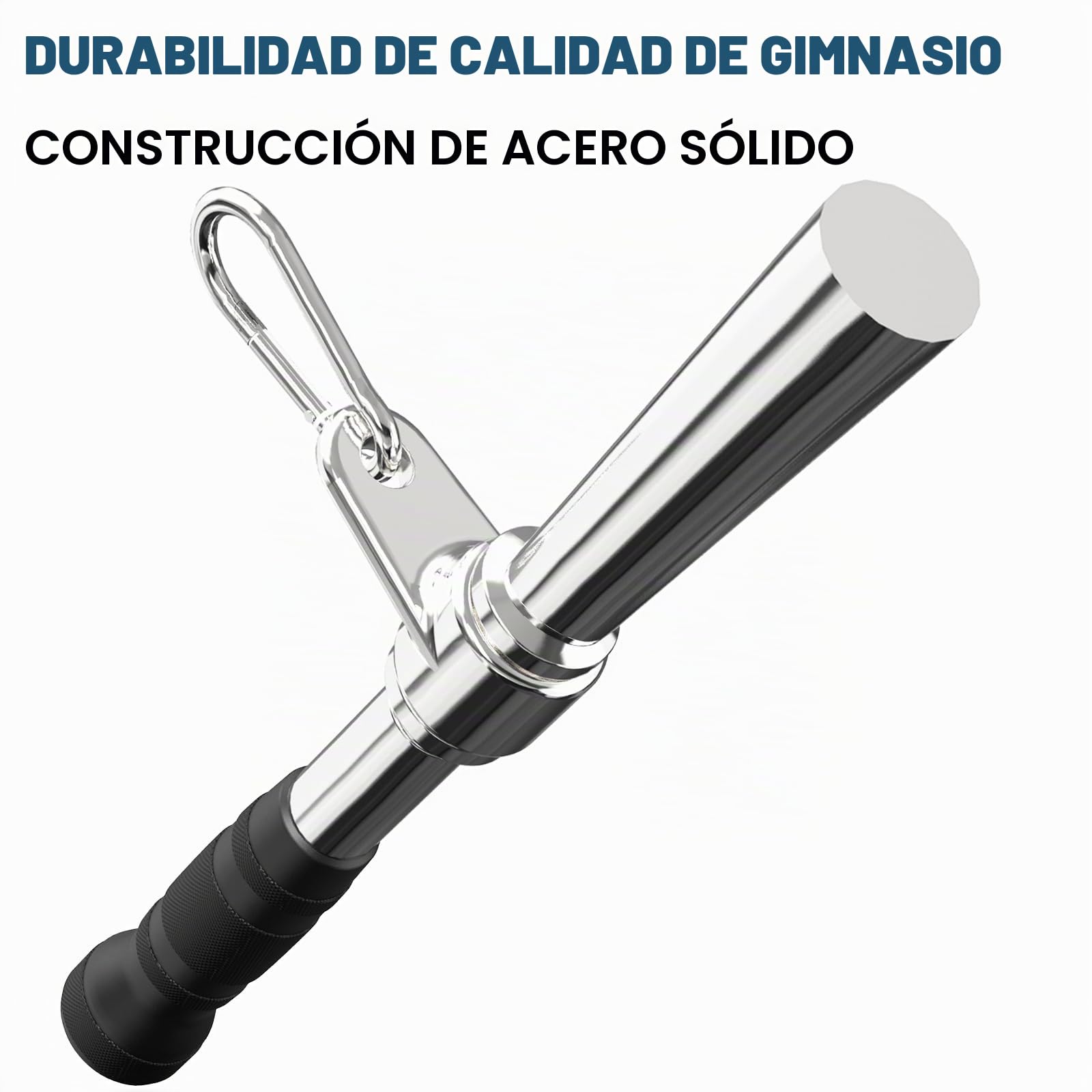 POWER GUIDANCE Accesorios para Barra Lateral, tríceps, Tirador de Cable, Accesorios para máquina de Pesas, Accesorios para máquina de Cable para el Gimnasio en casa (Set of 4)