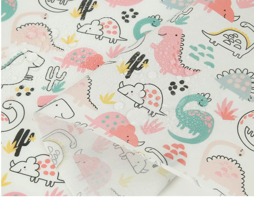 Amazon | 【韓国生地】 防水生地 撥水 ラミネート 布 恐竜柄 可愛い  