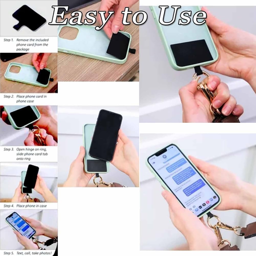 Sangle Telephone Sangle Téléphone Avec Poche Zippée - Nylon - Porté Cou Ou Poignet - Multifonction Porte Telephone