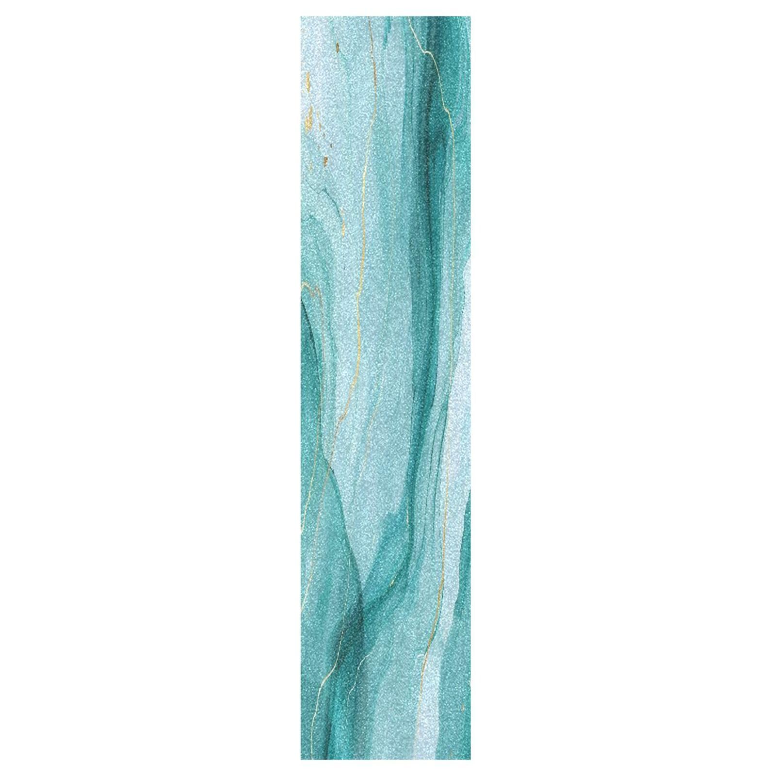 CEBUGI Turquoise Marble Texture Skateboard Grip Tape 44x10in Waterproof Tear-Proof Longboard Grip Tape Bubble Free Non-Slip Scooter Grip Tape for Girls Boys