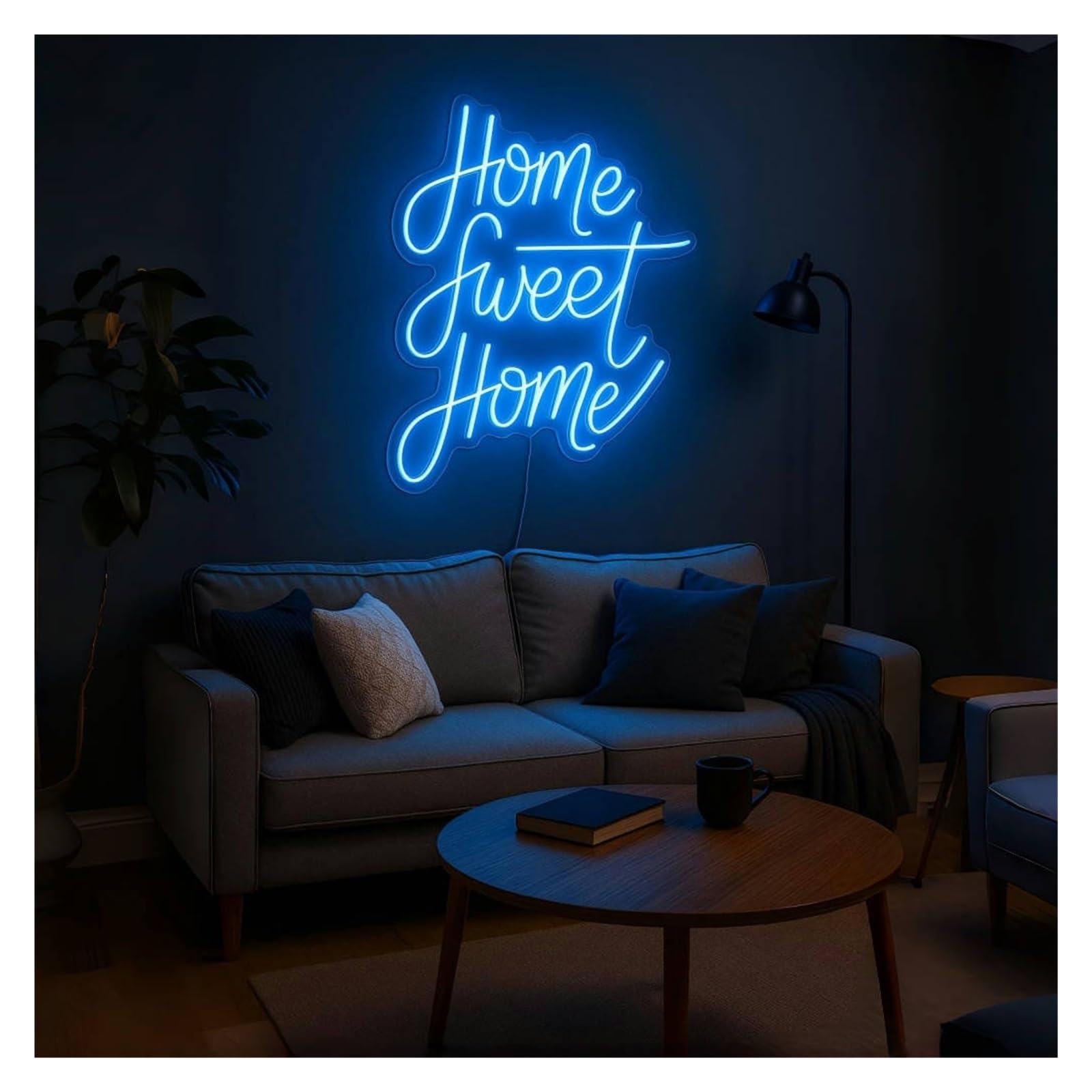 Shouxi A Sign Lamp Home Sweet Neon Sign, Suitable For Living Room Or Bedroom Decor With Dimmable 53Cm