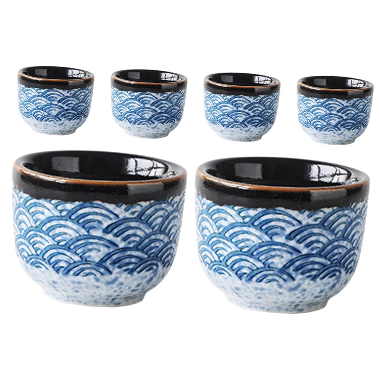 Tasses à thé céramique japonaise d'exception au design traditionnel raffiné