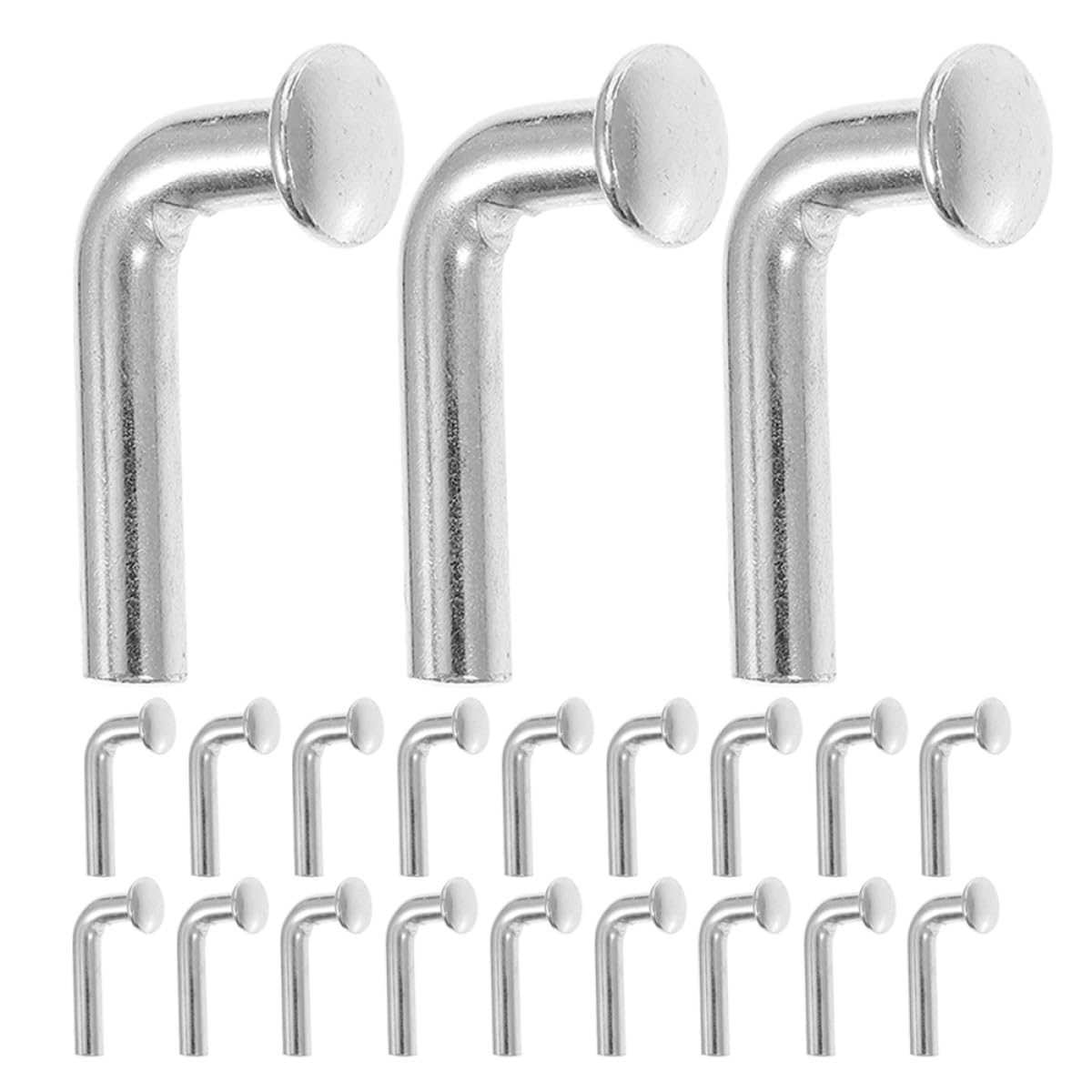 PLAFOPE Sicherungsstift J Bolzen 8mm 50 Stück Stahl Verzinkt Flachkopf für Palettenregal Schwerlast Lagerregal Zubehör