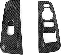 Vista 3 de Qiilu Para Hyundai Grand Starex H1 2019 2 unids estilo de fibra de carbono reposabrazos cubierta de ajuste de la puerta del coche reposabrazos