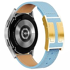 Sky blue + gold buckle