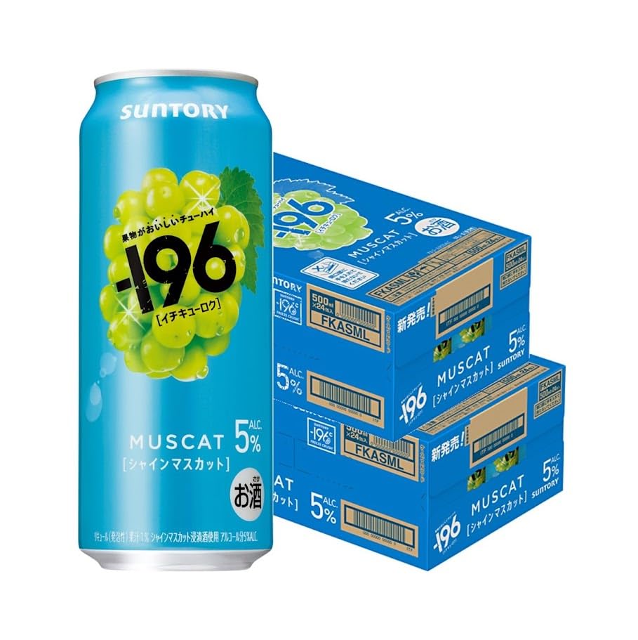 Amazon.co.jp: サントリー -196 シャインマスカット 500ml×2ケース/48