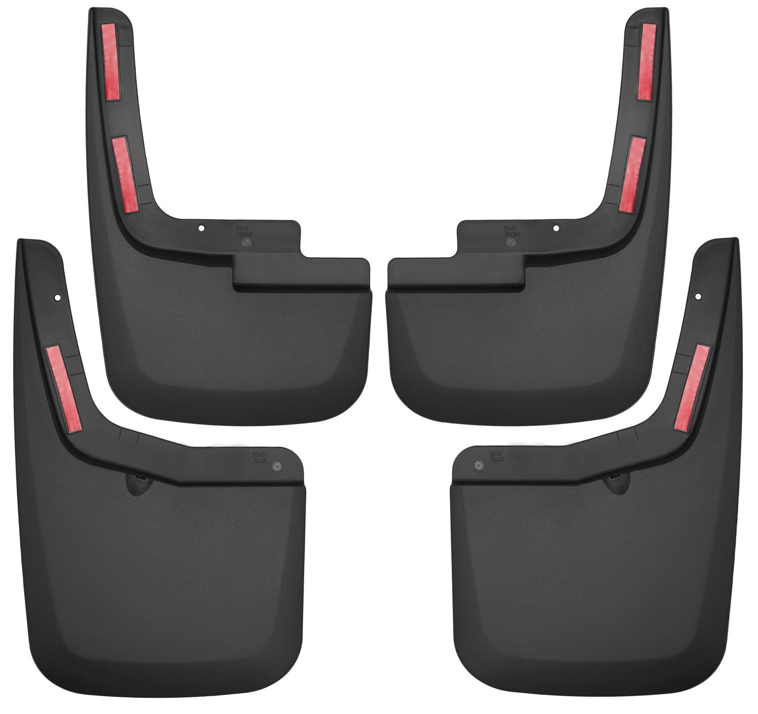 Husky Liners Osłony błotne | przednie i tylne osłony błotne - czarne | 58456 | pasuje do 2015-2020 Ford F-150 w/OEM błotniki 4 szt