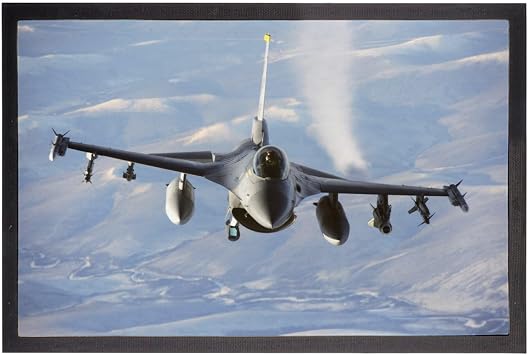 Fabulous US Army Bomb Jet Combat Combat Airplane Doormat   Dimensions 60 x 40 cm