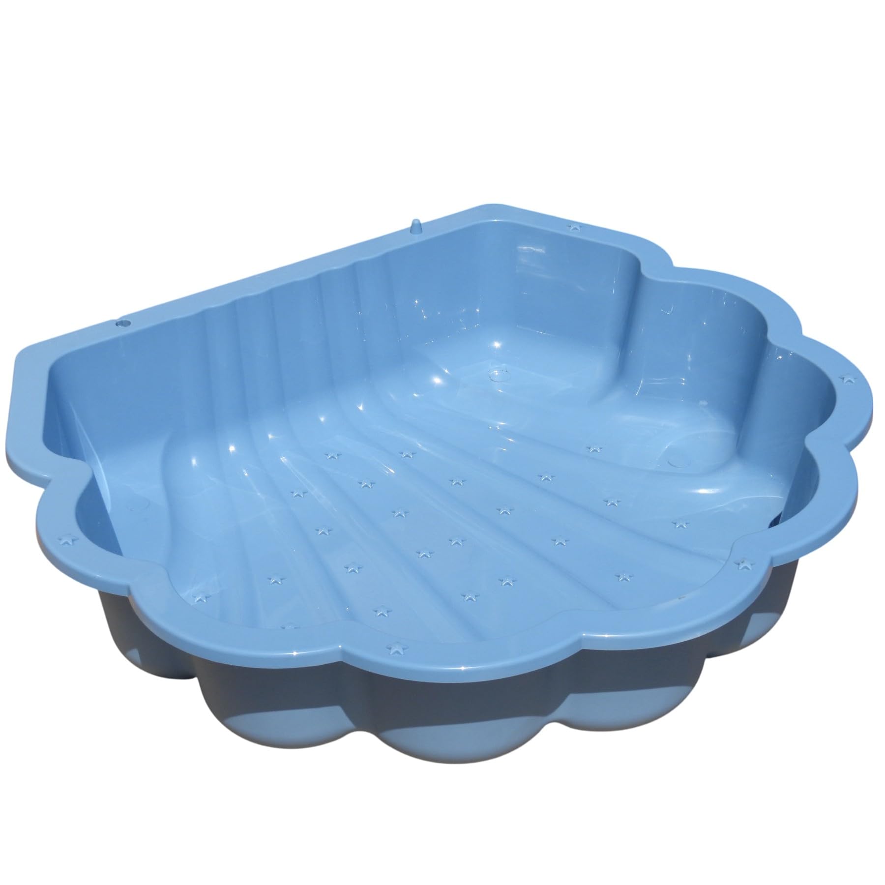TikTakToo Sand & und Wassermuschel I Sandkasten ohne Abdeckung (1-teilig) (Pastell blau Sterne)