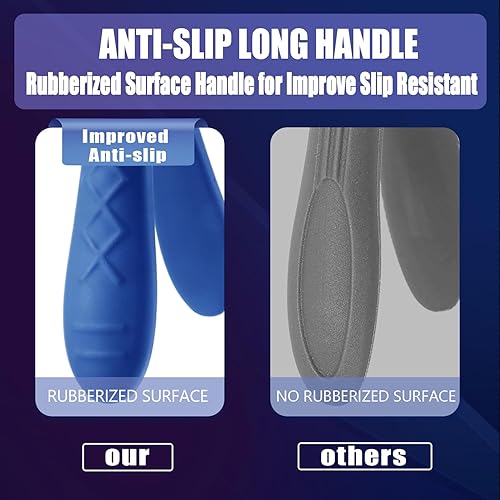 Miniatura 8 de Cortaúñas de acero inoxidable para uñas gruesas, recortadora de uñas de punta ancha con mango largo para personas mayores, hombres y mujeres, uso en