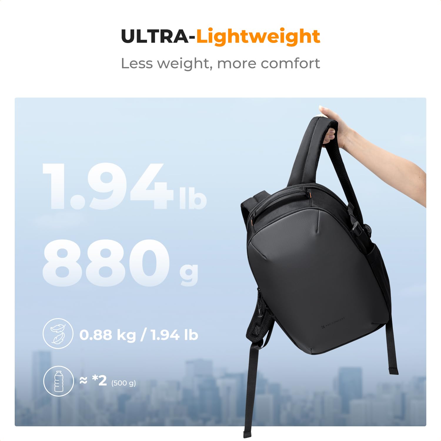 K&F CONCEPT Sac à Dos pour Appareil Photo 16L