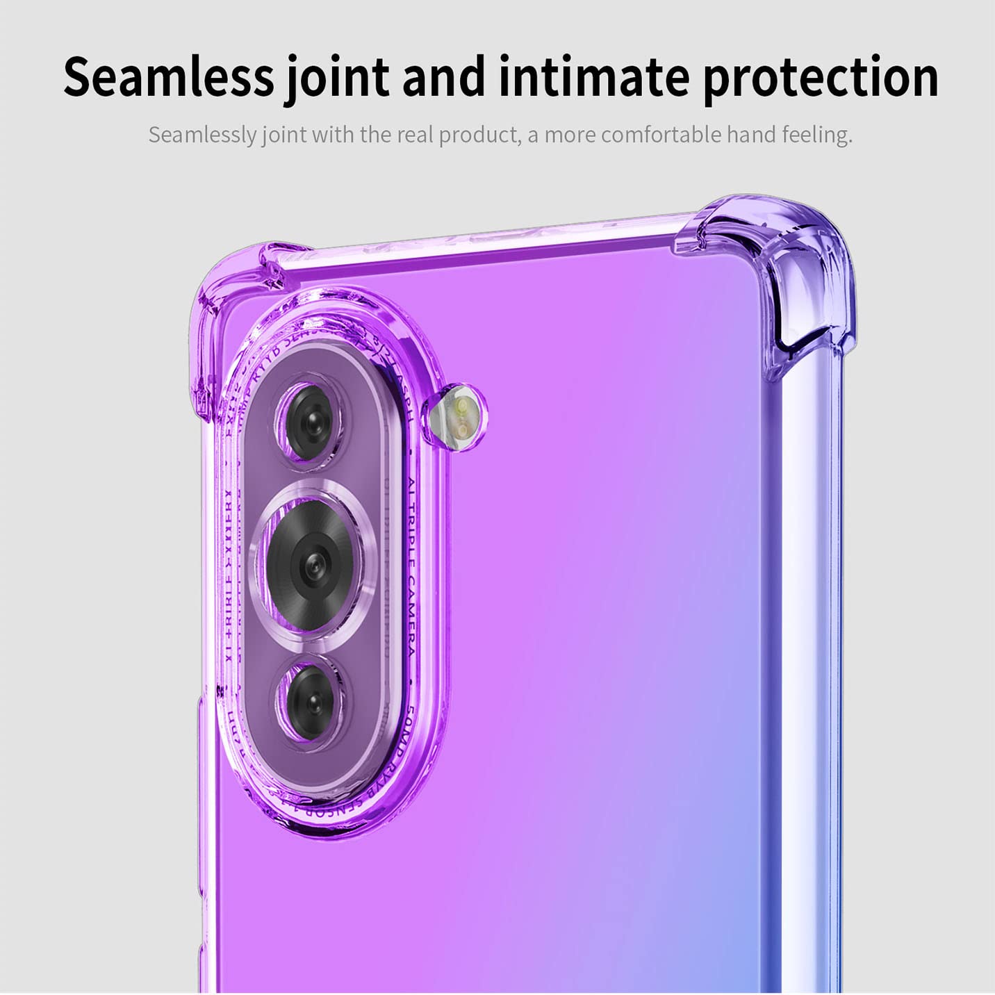 Cover Trasparente HAOYE Per Huawei Nova 10 Pro – Bordo Colorato, Antiurto TPU E PC Rigido, Nero - 3