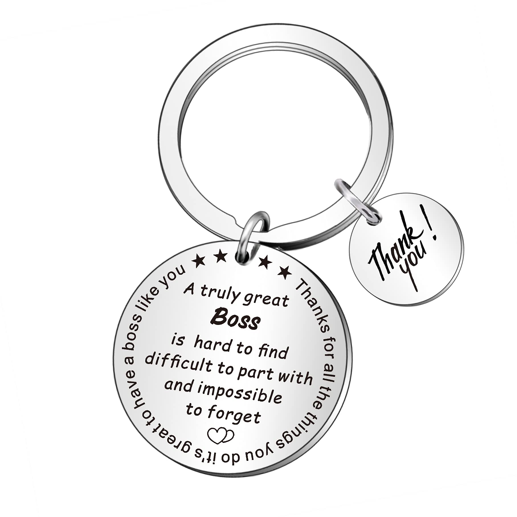 WTOPPMentor Gift Boss Appreciation Gift Mentor Keyring Leader Keychain Goodbye Farewell Gifts Thank You Gifts for Guidance and Inspiration Coworker Leaving Gifts for Leader Office Gifts, Silver, One