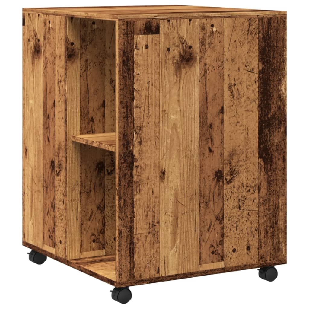 Table basse avec roulettes en bois 55 x 60 x 78 cm en aggloméré