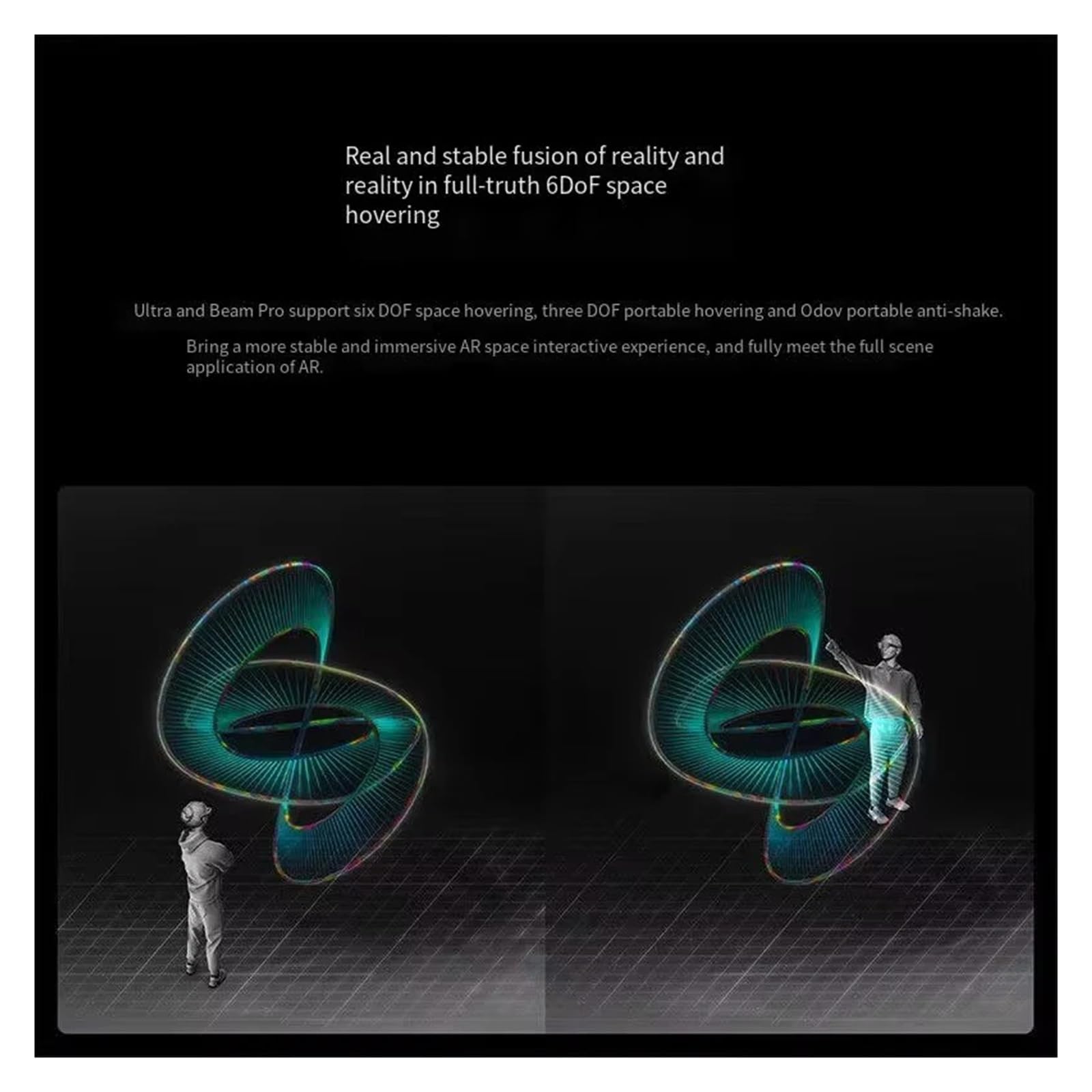 Gafas AR Inteligentes 6DoF Espacio Flotante Haz electrocrómico de 3 velocidades Pro Traje Espacial 128G Gafas sin VR