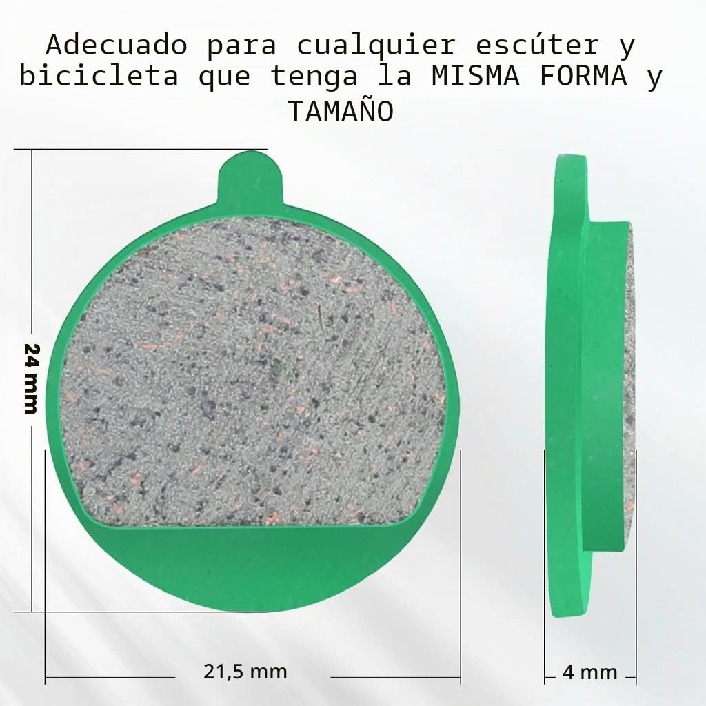 aibiku 2 Pares Pastillas de Freno de Cerámica para KUGOO M4 / M4 Pro Eléctrico Patinete - Piezas de Repuesto de Scooter Accesorios