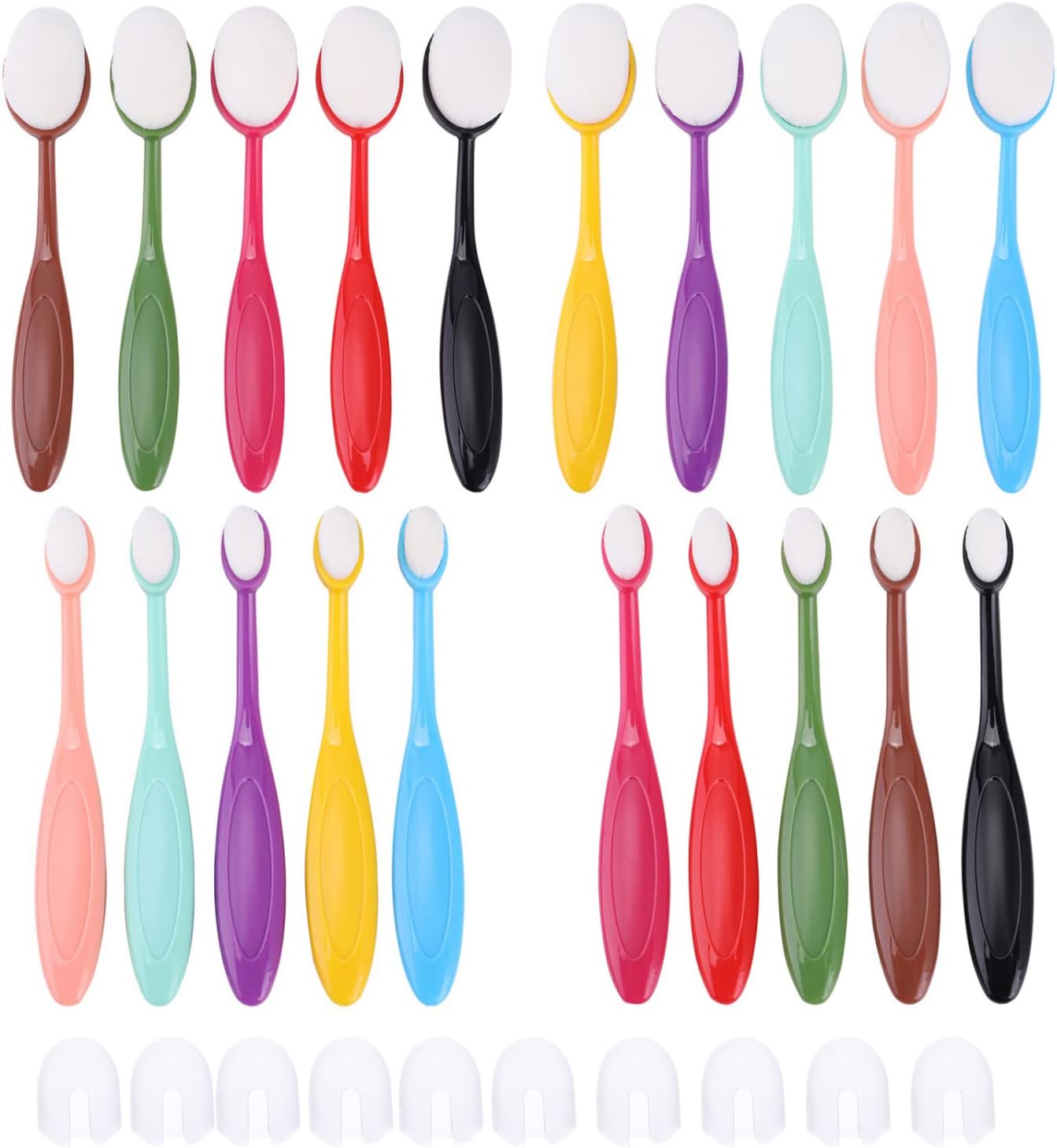 20pcs Ink Blending Brushes Set Tool Blender Crafter Paper Crafting Background Ink Blending Brushes 2 Size Brush Head for Card Making for Painting,Drawing(Brush Head 1.2/0.6inches)