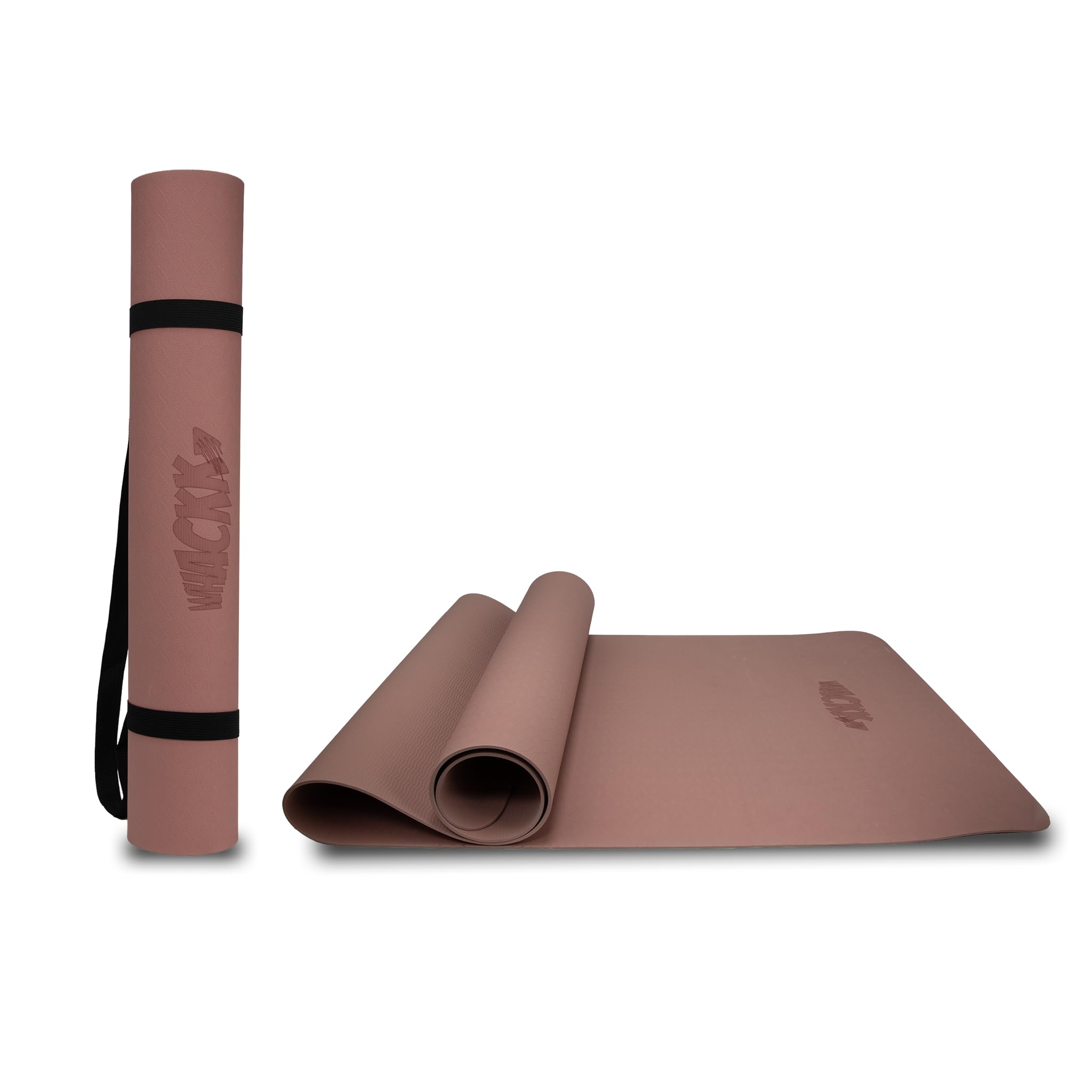 Whackk TPE 4mm Alignment Yoga Mat|Coral Pink|TPE Non-Slip Yoga & Exercise Mat with Carry Strap|Non toxic Lightweight, Eco-Friendly I Yoga & Pilates Exercise Fitness-image-49
