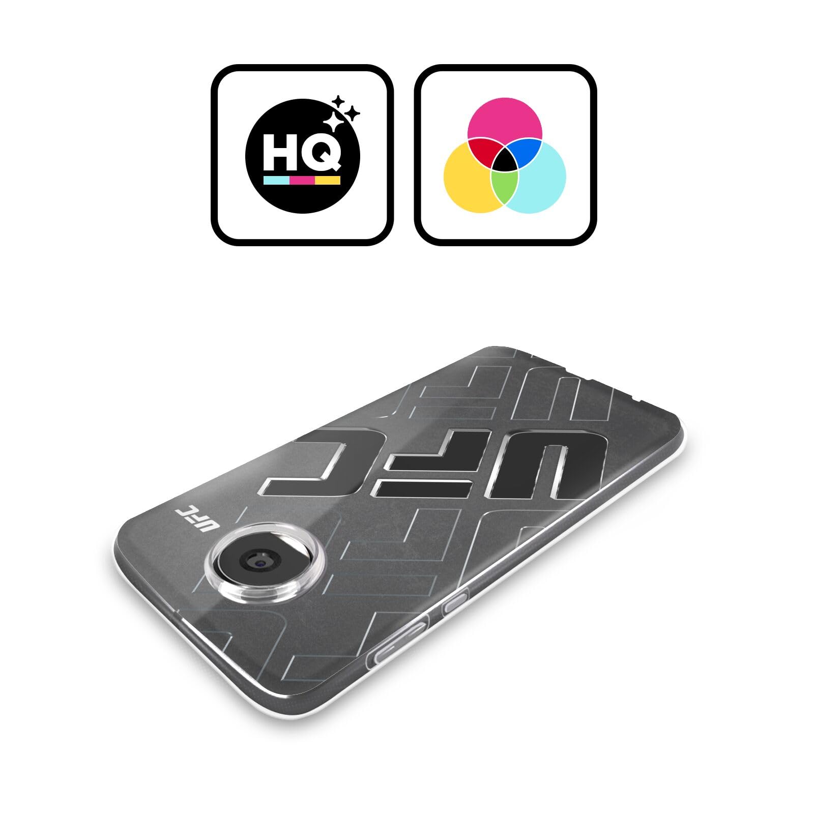 Head Case Designs Officially Licensed UFC Oversized Logo Graphics Soft Gel Case Compatible with Motorola Moto G52