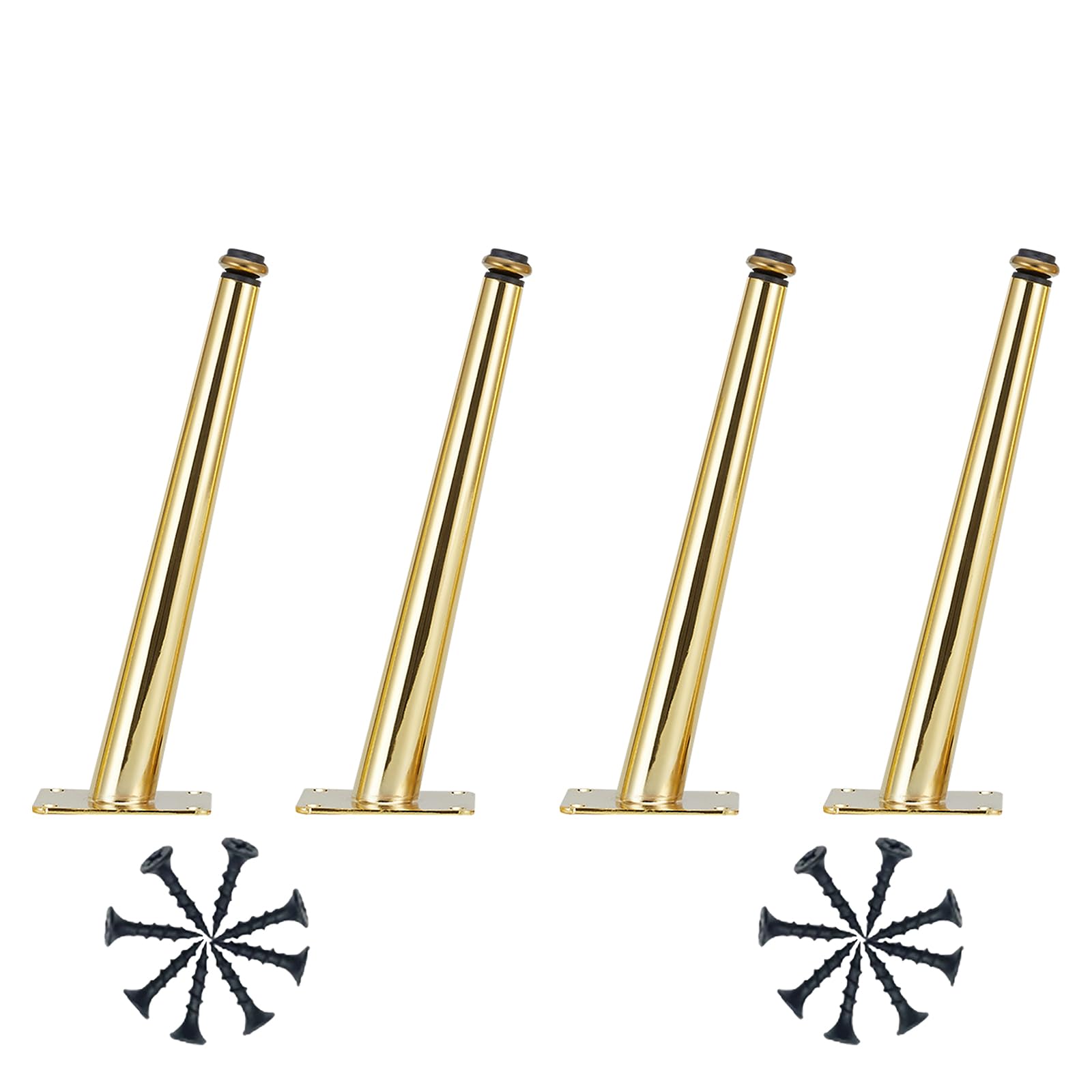 Piedini per Tavolo Conici Moderni 4 Pezzi Piedini per Tavolo Regolabili In Acciaio Laminato A Freddo Color Oro Vernice Spray Piedini per Divano Altezza: 10,5-72,5 cm Piedini per Mobile 35,5 cm/14"