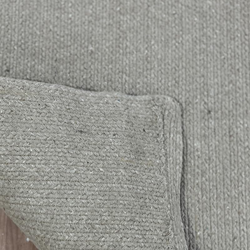 Image of Reversible Rectangular 3' x 5' Feet (36x60 Inch - Handcrafted 100% Pure Cotton Braided Area Rug - Reversible, Decorative Carpet for Living Room, Bedroom, and Entryway(Beige Cotton)