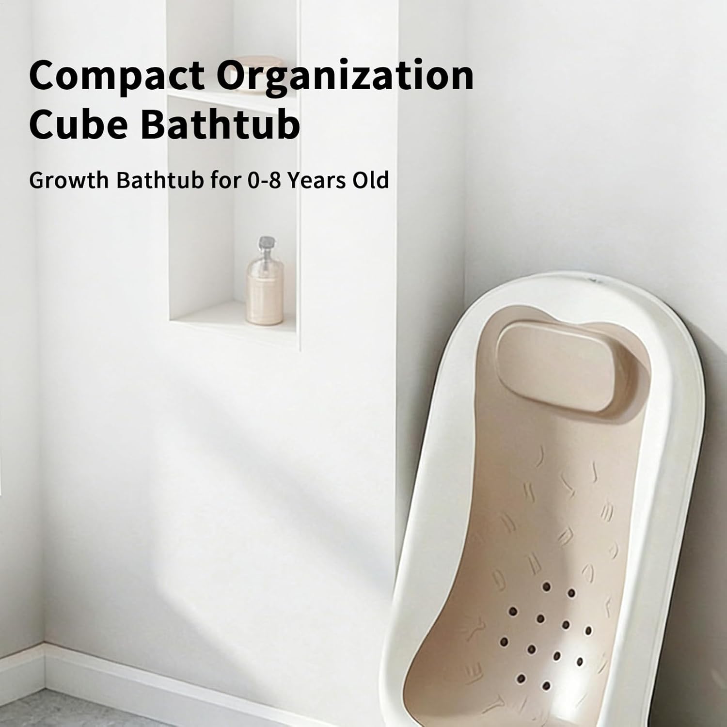 Kid Bathtub Shower - 75x45cm Portable Folding Bathing Pool, Drain Plug Tub for Boys, Girls, and Pets, Space-Saving Foldable Bathtub with Durable Design for Apartment, Farmhouse, Travel