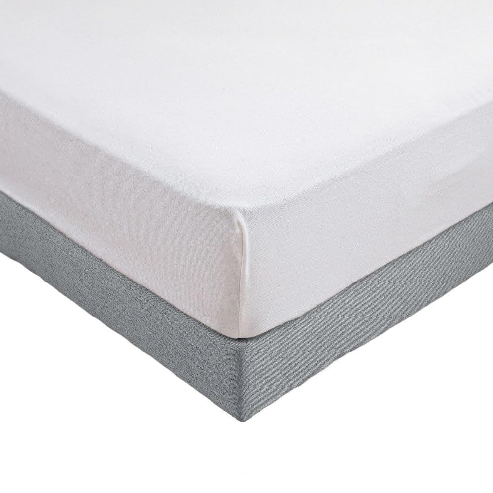 Protège-matelas molleton coton 400g Alpes Blanc premium