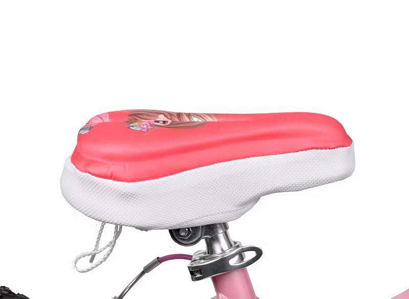 Cuscino da Sella per Bicicletta Morbido in Gel Traspirante per Bambini, 22,9 x 15,2 cm, per la Maggior Parte dei Bambini (Rosa)