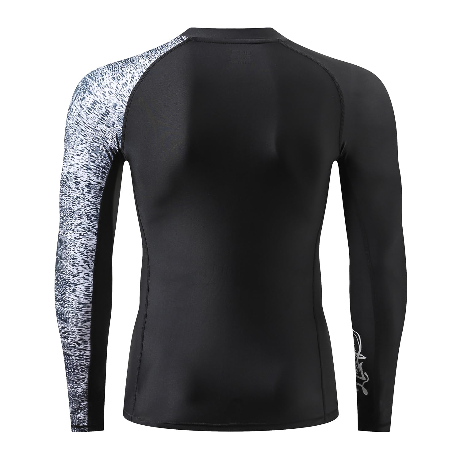 HUGE SPORTS Rash Guard Maniche Lunghe, Uomo - Maglia Protettiva in Speciale Tessuto Elastico - Protezione Solare UV (UPF) 50+