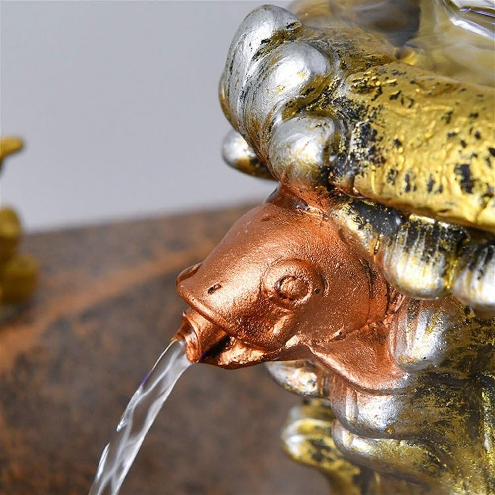 Fuente de Mesa Fuente de Riqueza Que invita a la Riqueza, Adornos de Escritorio, Decoraciones de Interior, Fuentes de Agua Zen Fuente de Agua Decorativa
