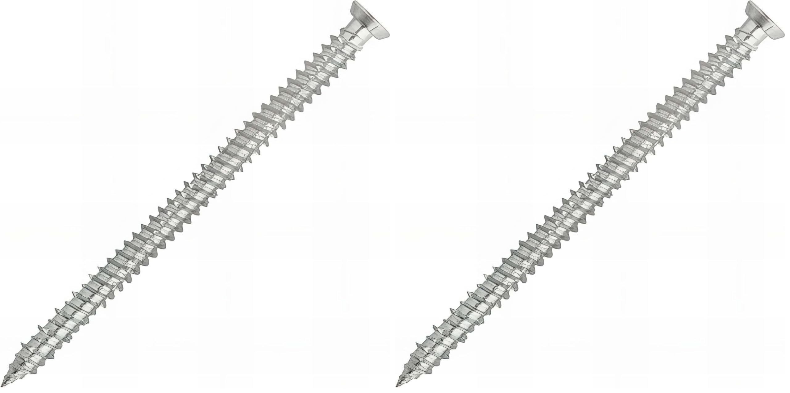 Vis béton tête fraisée 7.5 x 182 mm SCELL IT Boîte de 50, Fixation directe dans le matériau support plein, Montage traversant sans tension (Lot de 2)