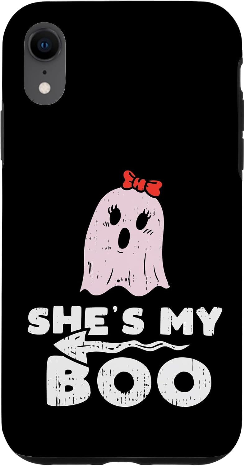 Shes My Boo Cute Matching Couple Halloween Costume Boyfriend Case for iPhone XR